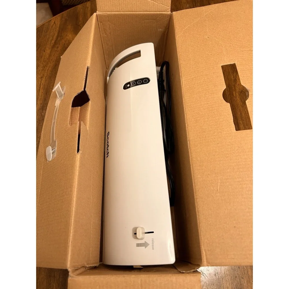 Scotch TL902 Thermal Laminator Machine with Stainless Steel Scissors Used Tested